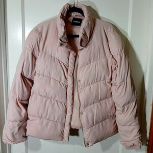Express puffy pink coat, size medium